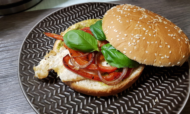 Burgers poulet pesto