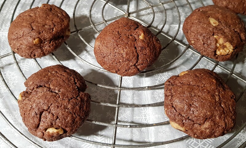 Cookies au cacao et aux noix