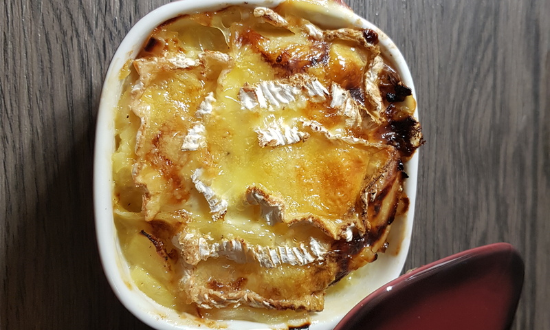 Gratin sucré salé au camembert