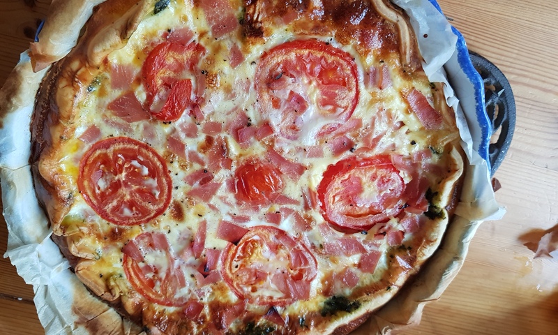 Quiche au Brie et aux épinards