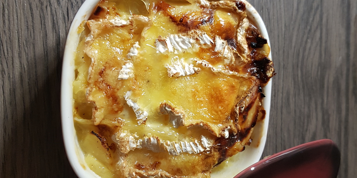 Gratin sucré salé au camembert