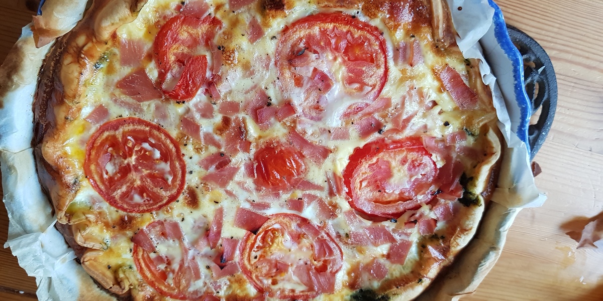 Quiche au Brie et aux épinards